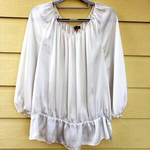 Vince Camuto Peplum Peasant Blouse